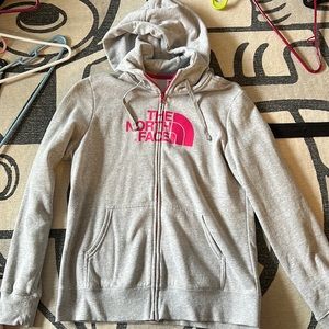 The North Face zip up sweatshirt